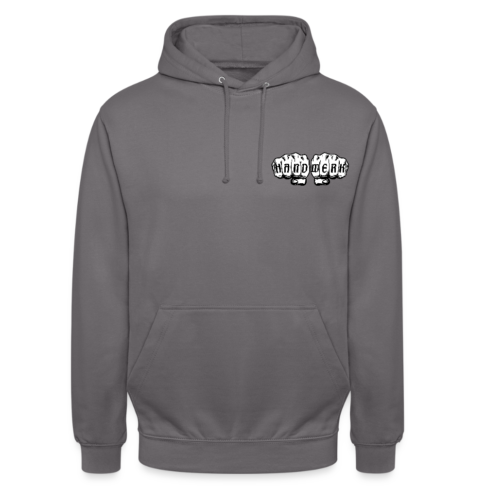 Unisex Hoodie "Drechsler" (beidseitig bedruckt) - Mittelgrau