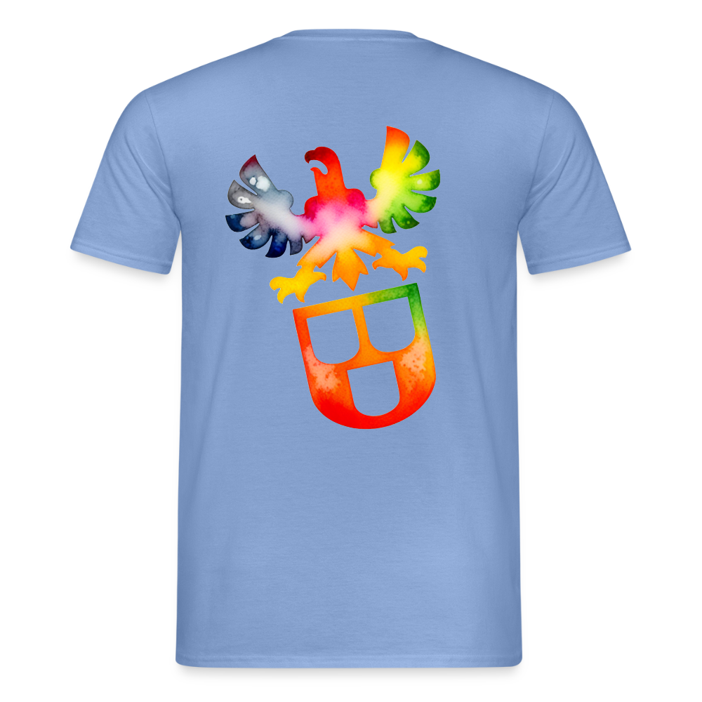 Unisex T-Shirt "Maler" (beidseitig bedruckt) - carolina blue
