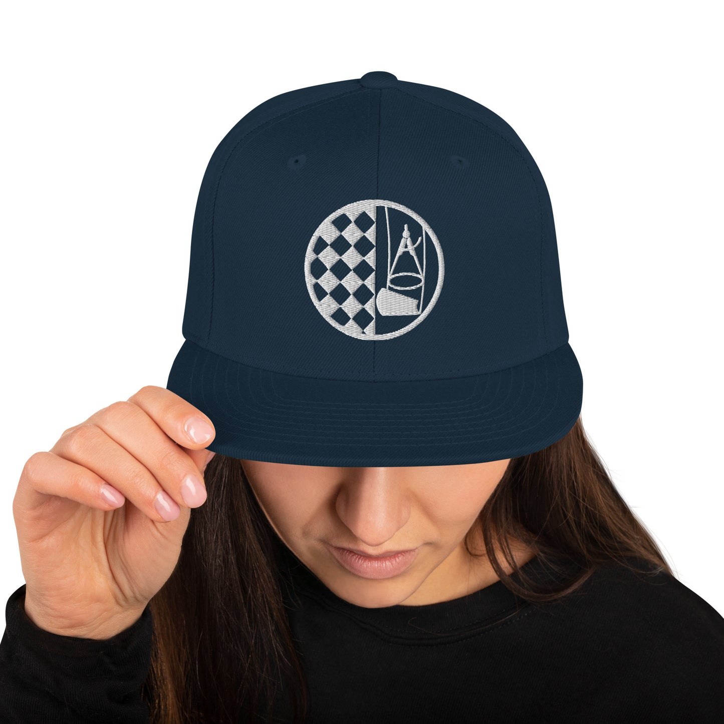 Snapback-Cap "Bodenleger" bestickt Dunkles Navy