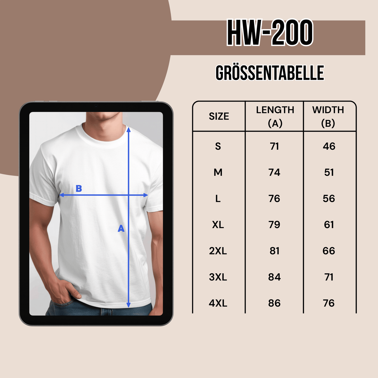 Premium T-Shirt HW-200 | Robust & Vielseitig | Für stolze Handwerker (S-3XL) Blanko Männer Gildan Ultra T-Shirt {{ color }}