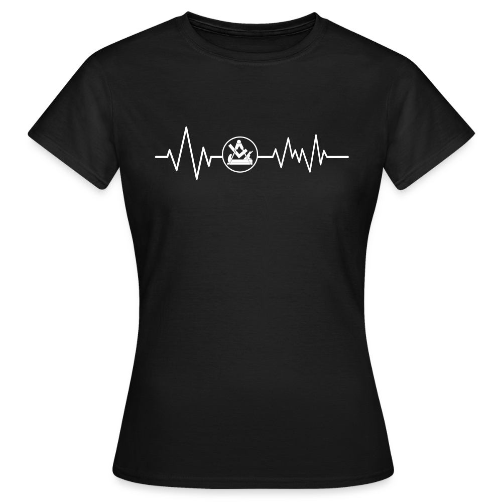 Dunkelblaues Frauen T-Shirt von Spreadconnect mit "Schreiner" Druck, bequemes Baumwollshirt für Damen.