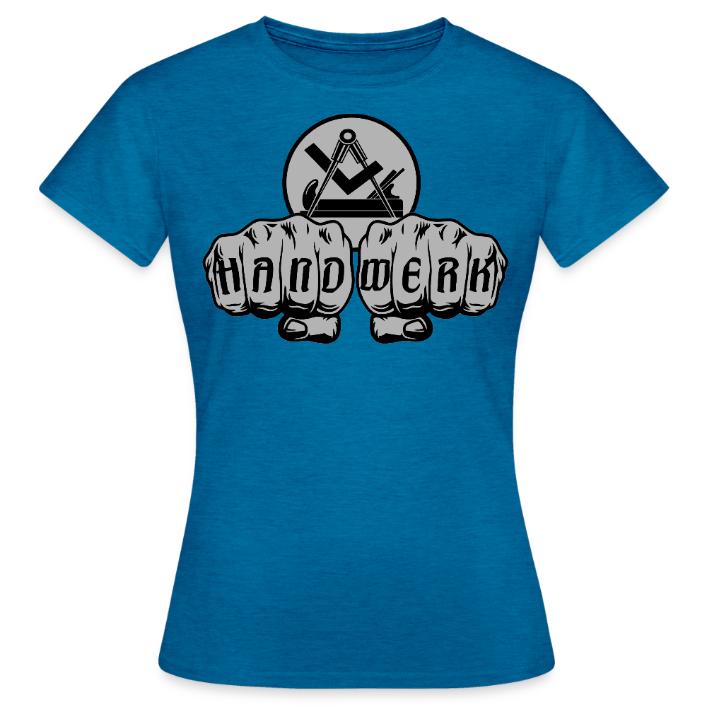 Frauen T-Shirt "Schreiner/Tischler" Antikblaues Saphir meliert Frauen T-Shirt {{ color }}