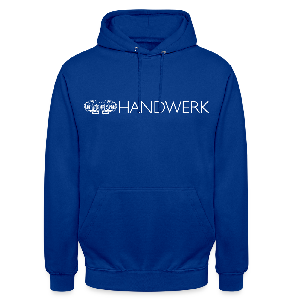 Unisex Hoodie "Handwerk" Royalblau Unisex Hoodie {{ color }}
