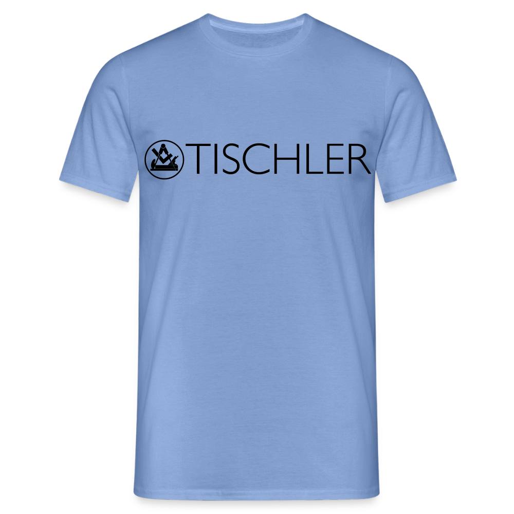 Unisex Männer T-Shirt "Tischler" in Taubenblau von Spreadconnect, aus weichem Stoff, mit passendem Schnitt.