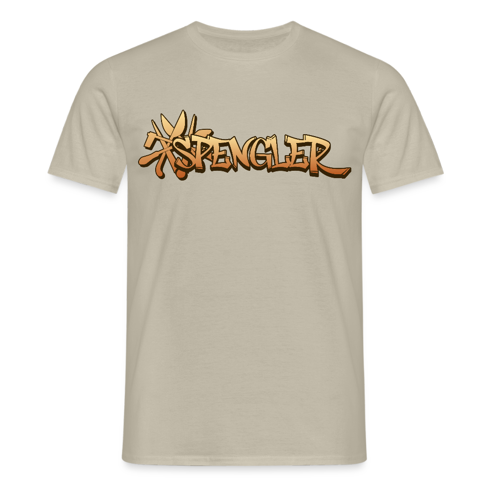 Unisex T-Shirt "Spengler" von Spreadconnect in Anthrazit, zeigt das Design auf der Vorderseite, bequemes Männer T-Shirt.