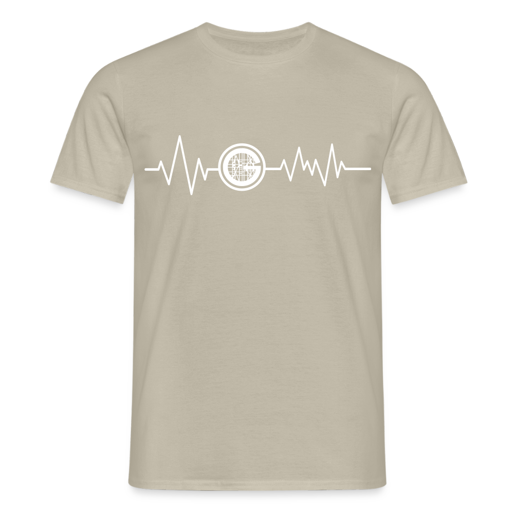 Unisex T-Shirt "Gerüstbauer" von Spreadconnect, anthrazit, zeigt das Logo und Design auf der Vorderseite.