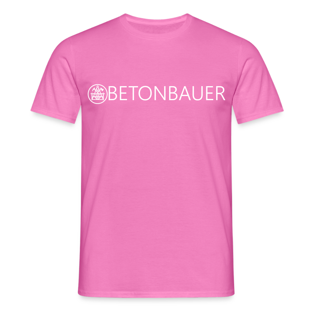 Unisex Männer T-Shirt "Betonbauer" von Spreadconnect in Navy, zeigt das Produkt mit bequemem Schnitt und Beton-Design.