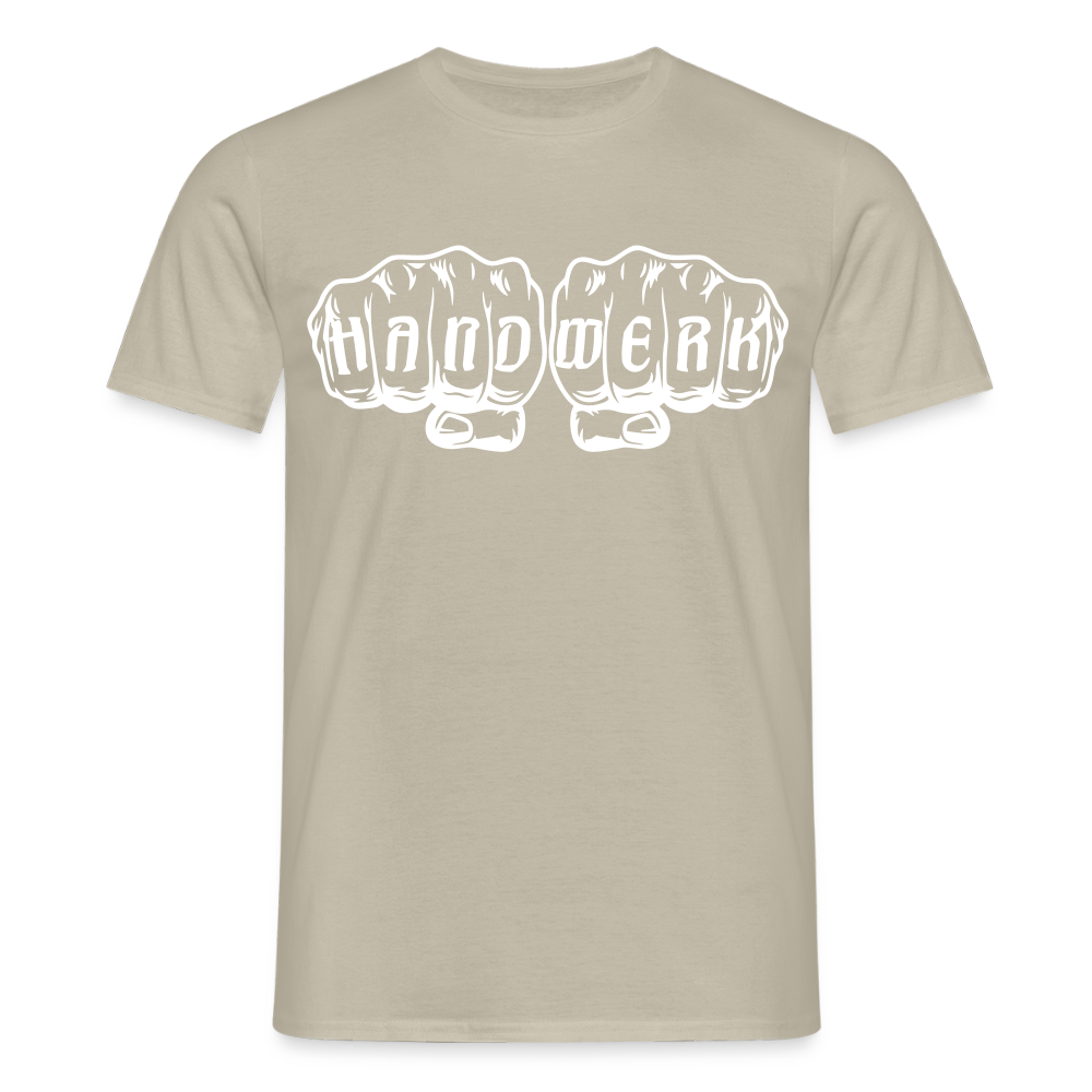Unisex T-Shirt "Handwerk" Sandbeige Männer T-Shirt {{ color }}