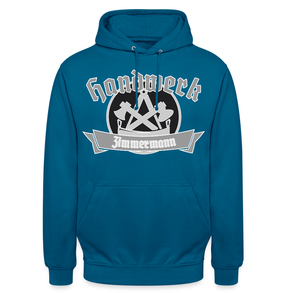 Unisex Hoodie "Zimmermann" Tiefseeblau Unisex Hoodie {{ color }}