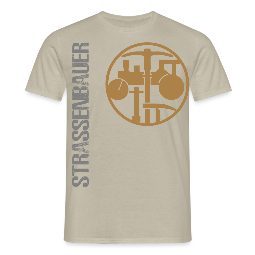 Unisex T-Shirt "Strassenbauer" von Spreadconnect, anthrazitfarben, Männer T-Shirt mit Bauarbeiter-Design, bequem und modisch.