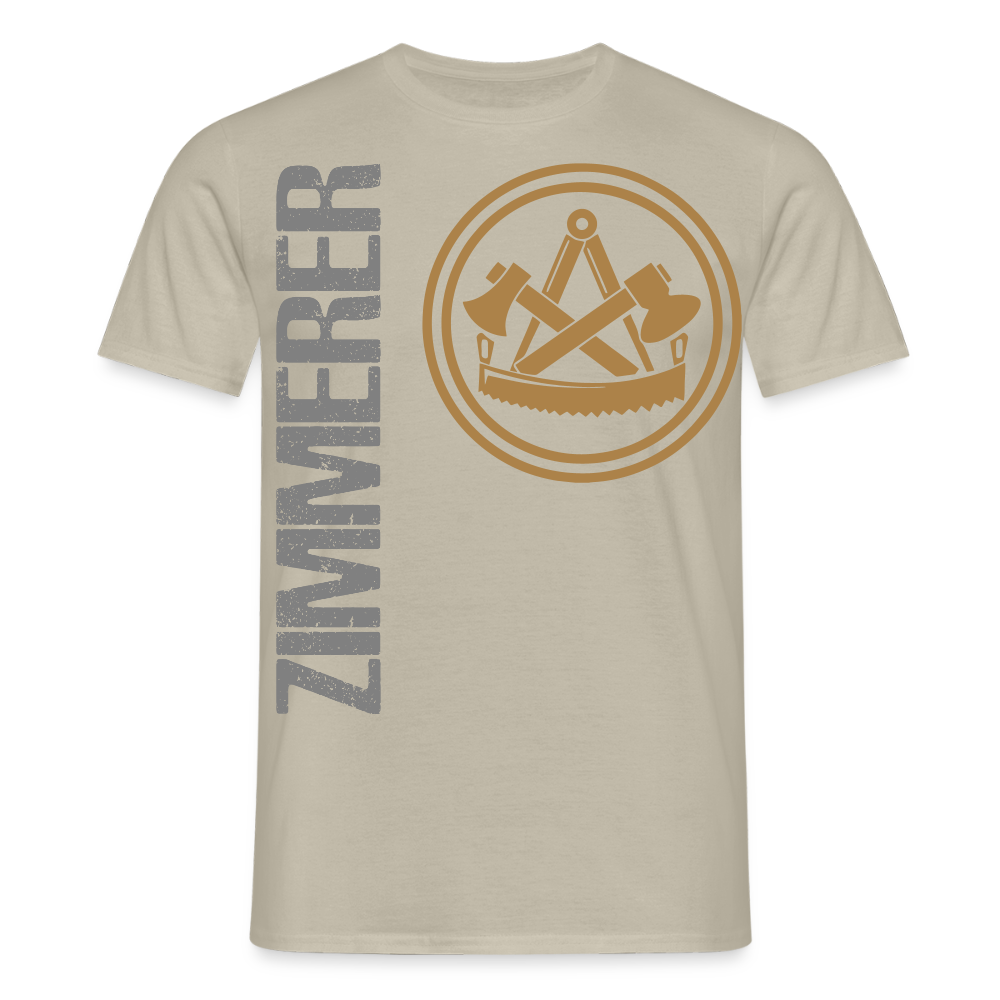 Unisex Zimmerer T-Shirt von Spreadconnect in Anthrazit, zeigt ein modernes Design für Männer, aus weichem Baumwollmaterial.