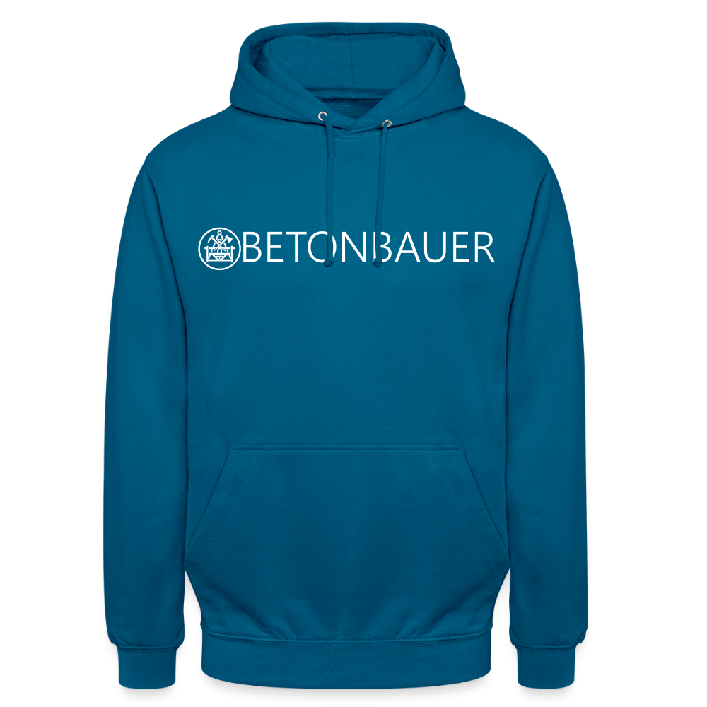 Schwarzer Unisex Hoodie "Betonbauer" von Spreadconnect, bequem und stylisch, mit weichem Stoff und Kapuze, für Herren und Damen.