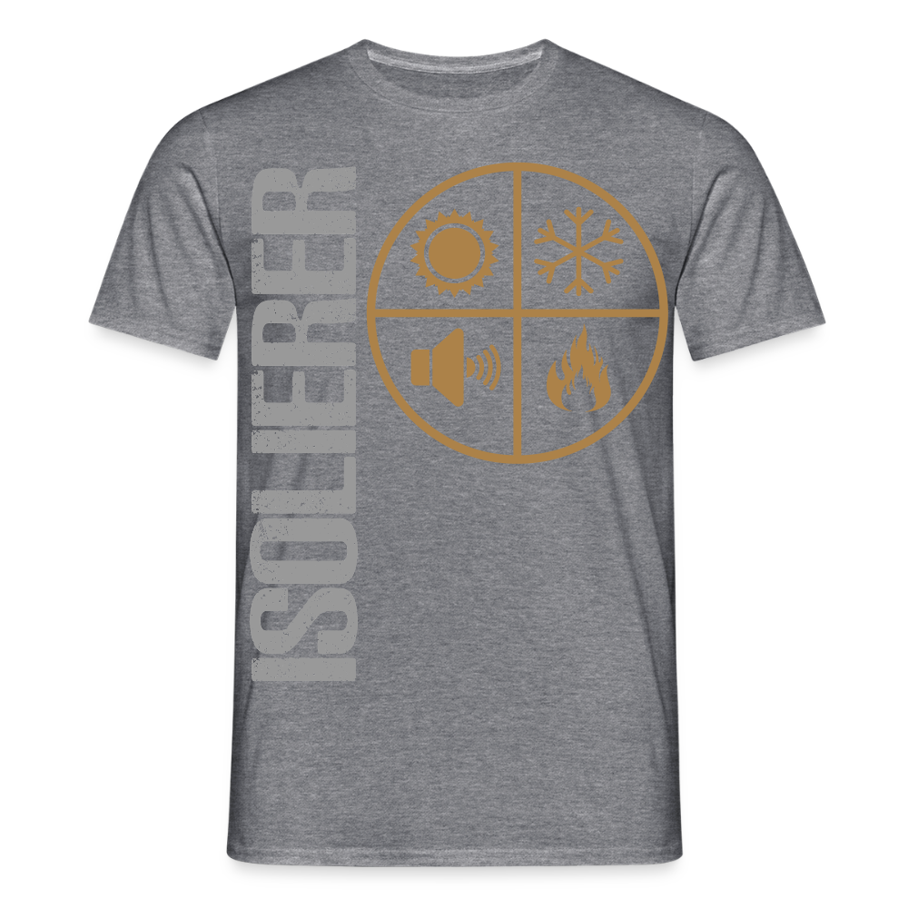 Unisex T-Shirt "Isolierer" Graphit meliert Männer T-Shirt {{ color }}