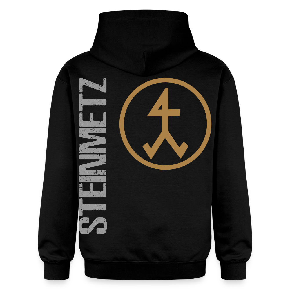 Gildan Unisex Softstyle® Midweight Hoodie in Dunkelgrau mit "Steinmetz" Aufdruck, bequeme Unisex-Hoodie von Spreadconnect
