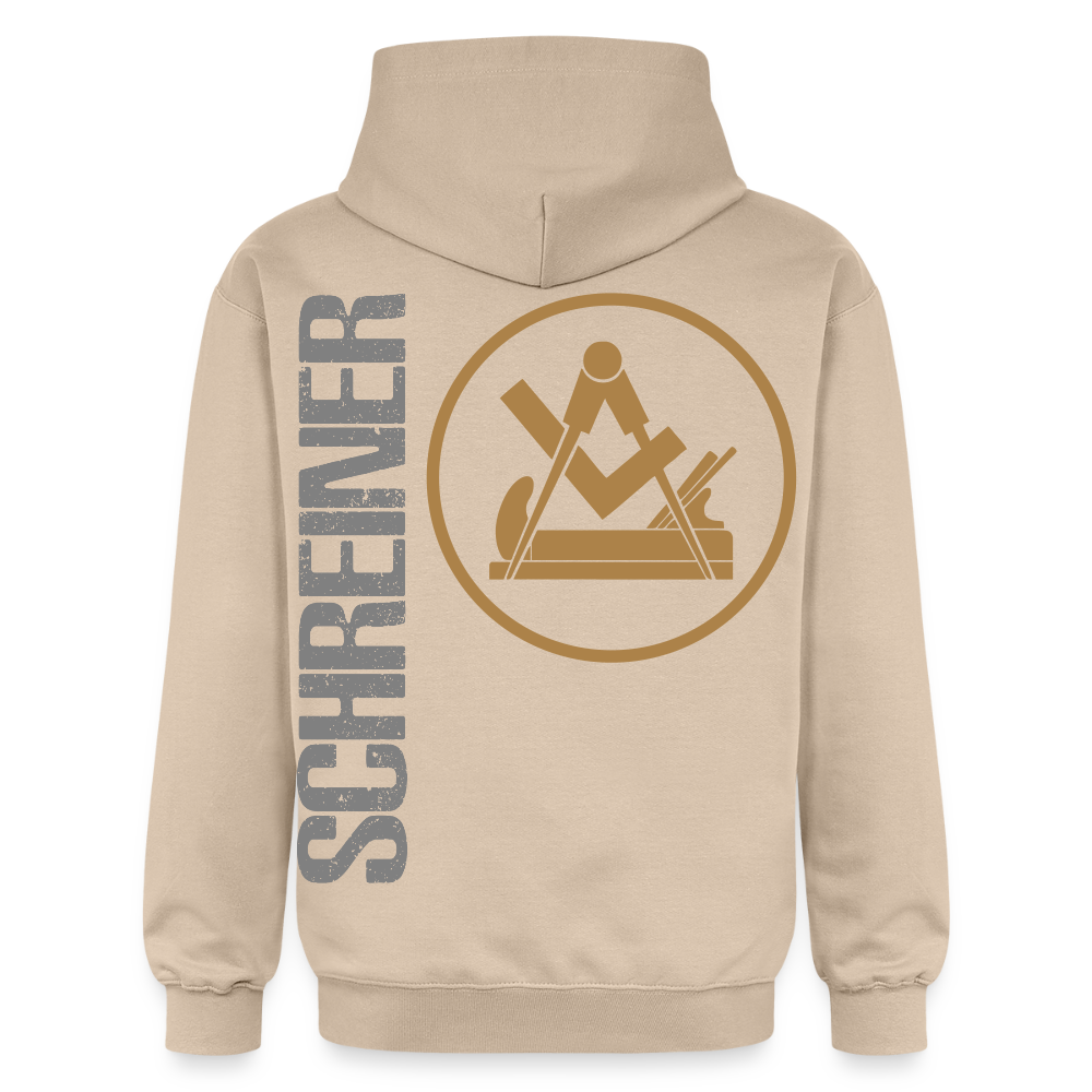 Schwarzer Gildan Unisex Softstyle® Midweight Hoodie mit "Schreiner" Druck, bequemes Unisex-Hoodie für Alltag und Freizeit