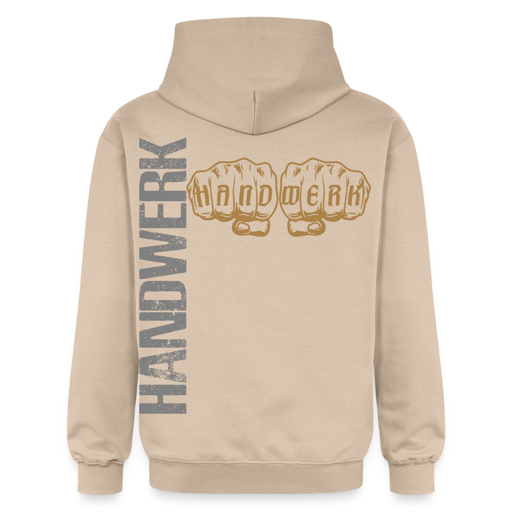 Schwarzer Gildan Unisex Softstyle® Midweight Hoodie mit Handwerk24-Print, bequemer Hoodie für Damen und Herren