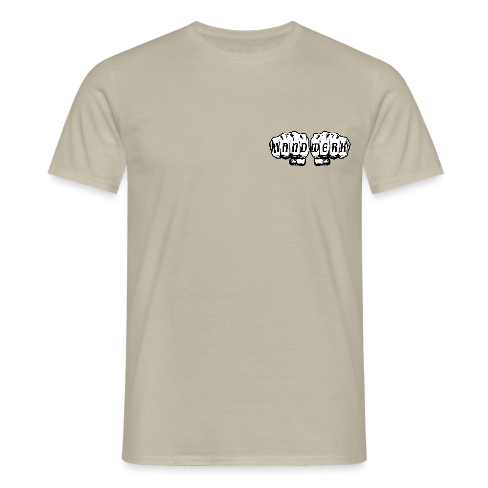 Unisex Dachdecker T-Shirt von Spreadconnect in Anthrazit, sichtbar auf einem Mann getragen, bequemes Baumwollmaterial, casual Stil