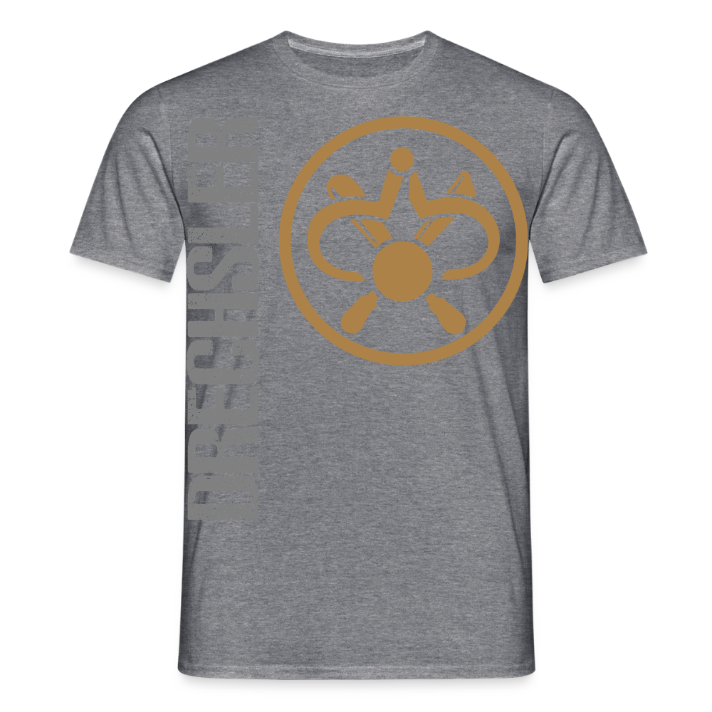 Unisex T-Shirt "Drechsler" Graphit meliert Männer T-Shirt {{ color }}