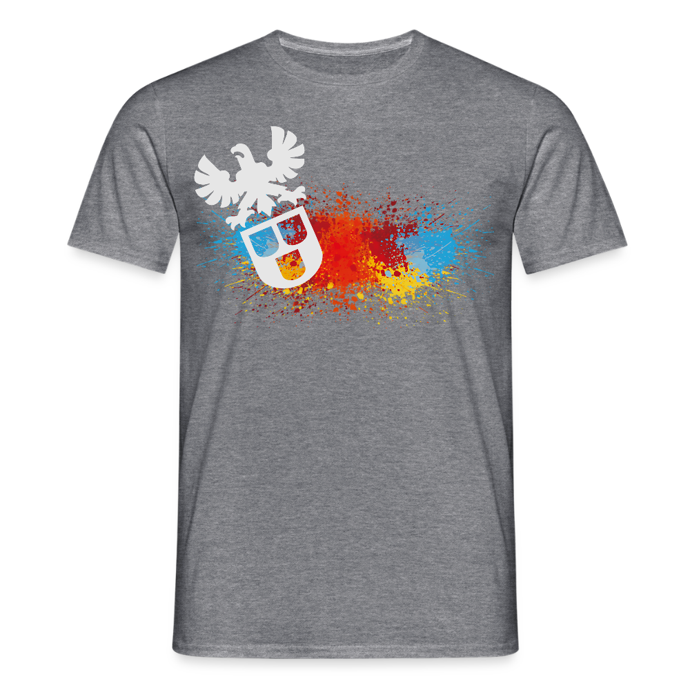 Unisex T-Shirt "Splash-Maler" Graphit meliert Männer T-Shirt {{ color }}