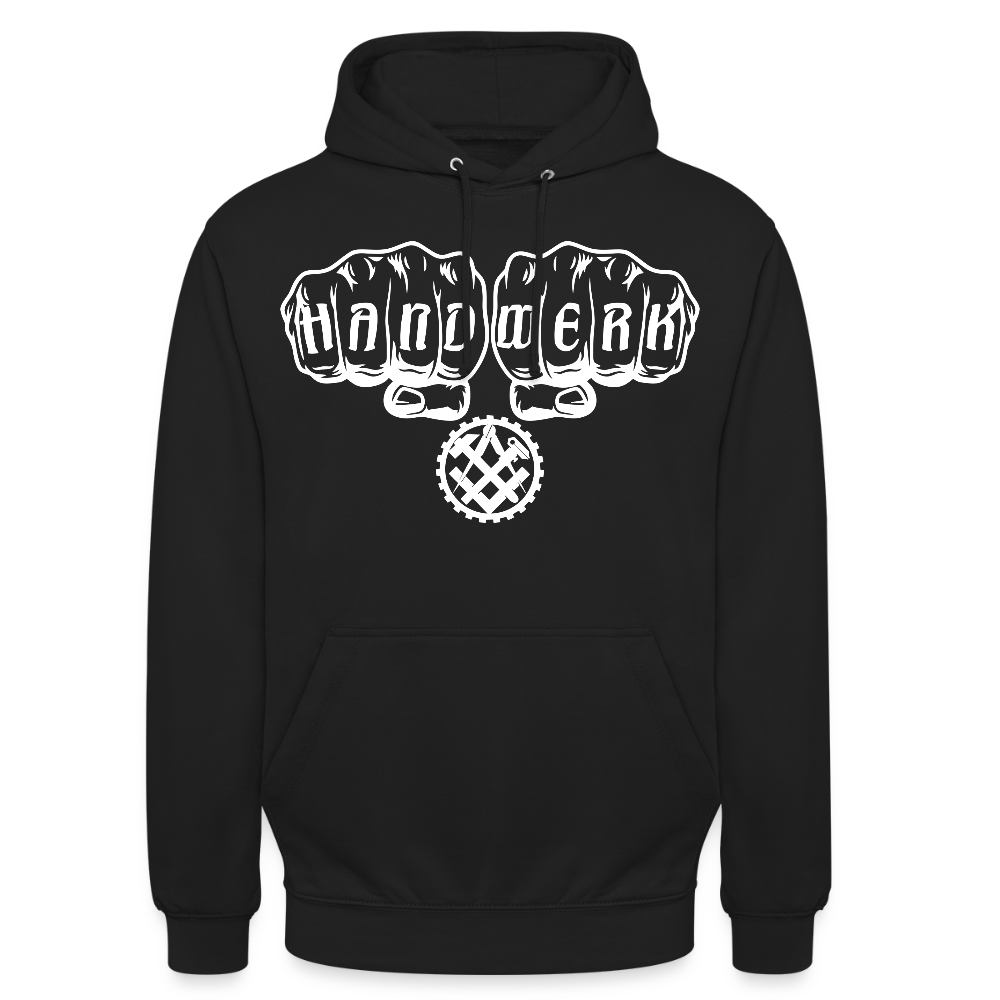 Unisex Hoodie "Mechaniker" in Pink von Spreadconnect, mit Mechaniker-Design auf der Vorderseite, bequem und stylish.