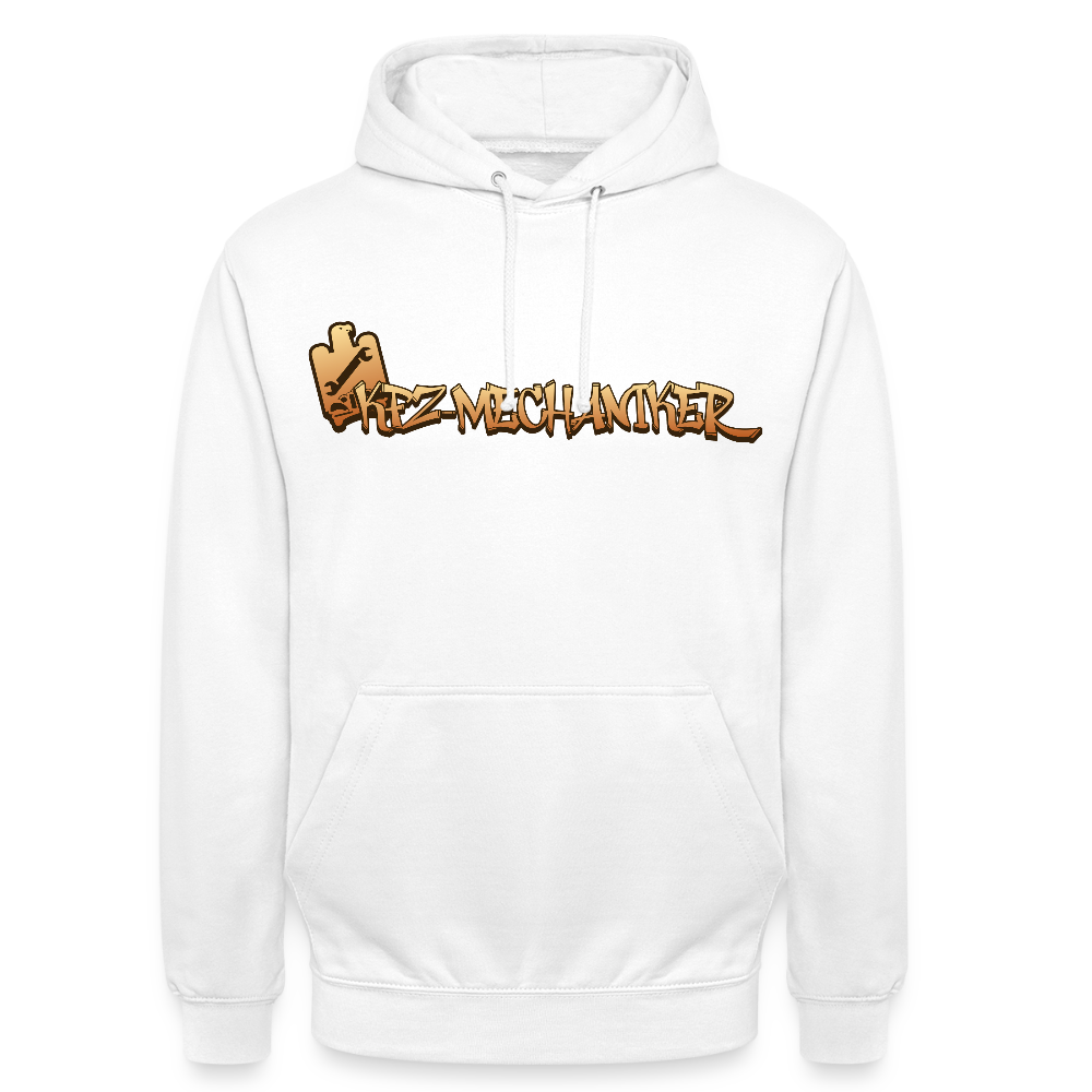 Unisex Hoodie "KFZ-Mechaniker" von Spreadconnect in Flaschengrün, bequeme Kapuzenjacke mit Mechaniker-Design, Unisex Passform