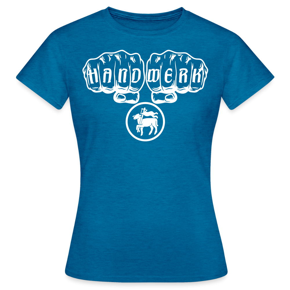 Frauen T-Shirt "Fleischer" Antikblaues Saphir meliert Frauen T-Shirt {{ color }}