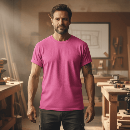 Premium T-Shirt HW-200 | Robust & Vielseitig | Für stolze Handwerker (S-3XL) Blanko Azalea Männer Gildan Ultra T-Shirt