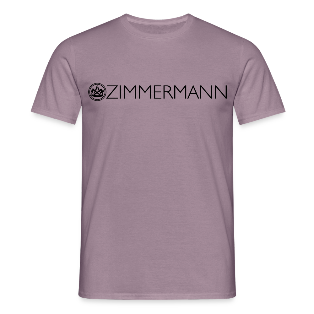 Unisex T-Shirt "Zimmermann" Lilagrau Männer T-Shirt