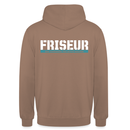 Unisex Hoodie HW-300 | MACHER "Friseur" Mokka Unisex Hoodie {{ color }}