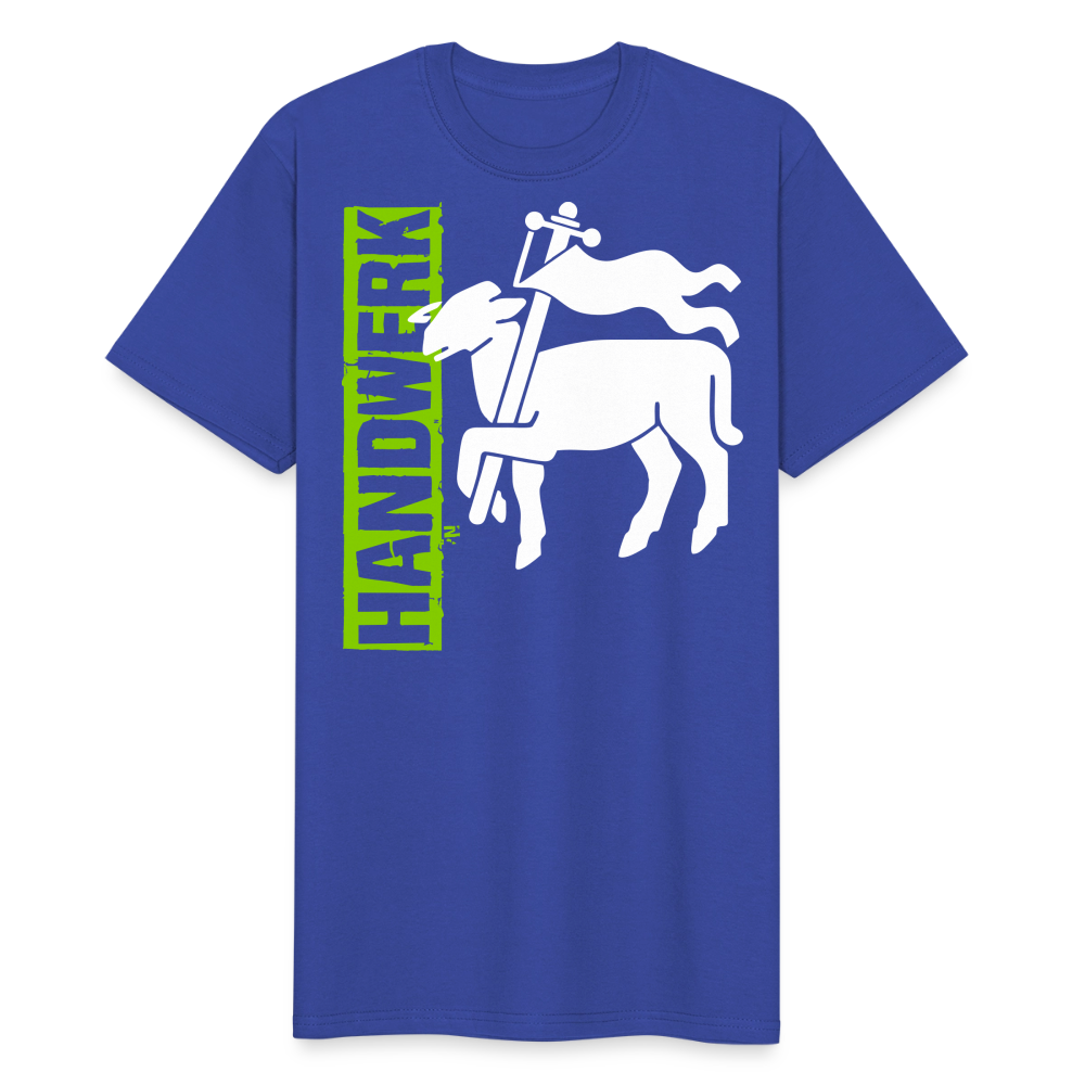 Unisex Workwear T-Shirt "Fleischer" Royalblau Männer Workwear T-Shirt