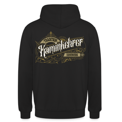 Unisex Hoodie "Kaminkehrer" Nostalgie Handwerk Schwarz Unisex Hoodie