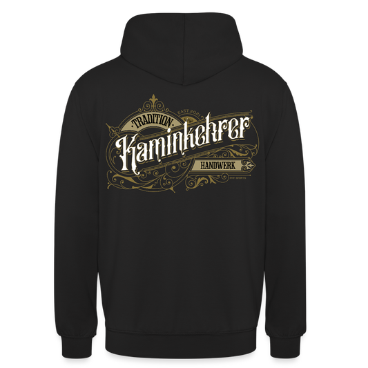 Unisex Hoodie "Kaminkehrer" Nostalgie Handwerk Schwarz Unisex Hoodie
