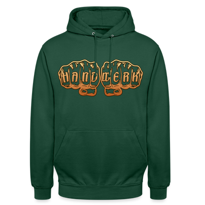 Unisex Hoodie "Handwerk" Flaschengrün Unisex Hoodie