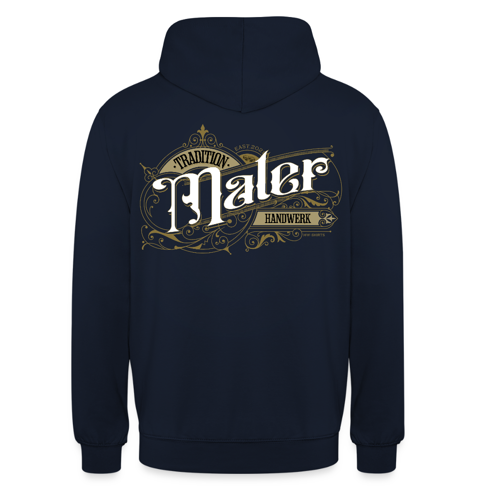 Unisex Hoodie "Maler" Nostalgie Handwerk Navy Unisex Hoodie
