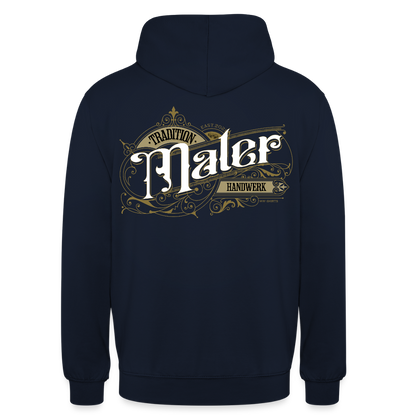 Unisex Hoodie "Maler" Nostalgie Handwerk Navy Unisex Hoodie