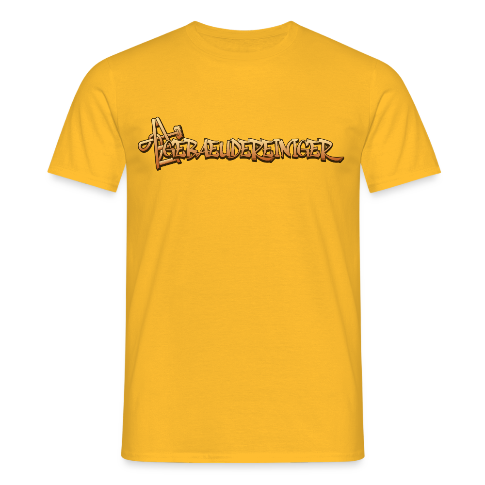 Unisex T-Shirt "Gebäudereiniger" Gelb Männer T-Shirt