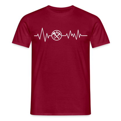 Unisex T-Shirt "Dachdecker" Ziegelrot Männer T-Shirt