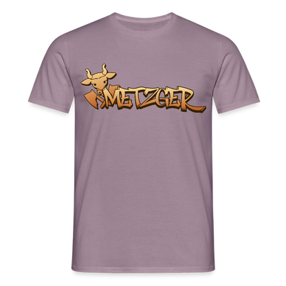 Unisex T-Shirt "Metzger" Lilagrau Männer T-Shirt