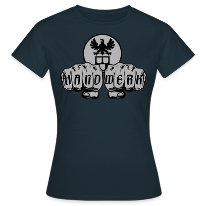 Frauen T-Shirt "Maler" Navy Frauen T-Shirt
