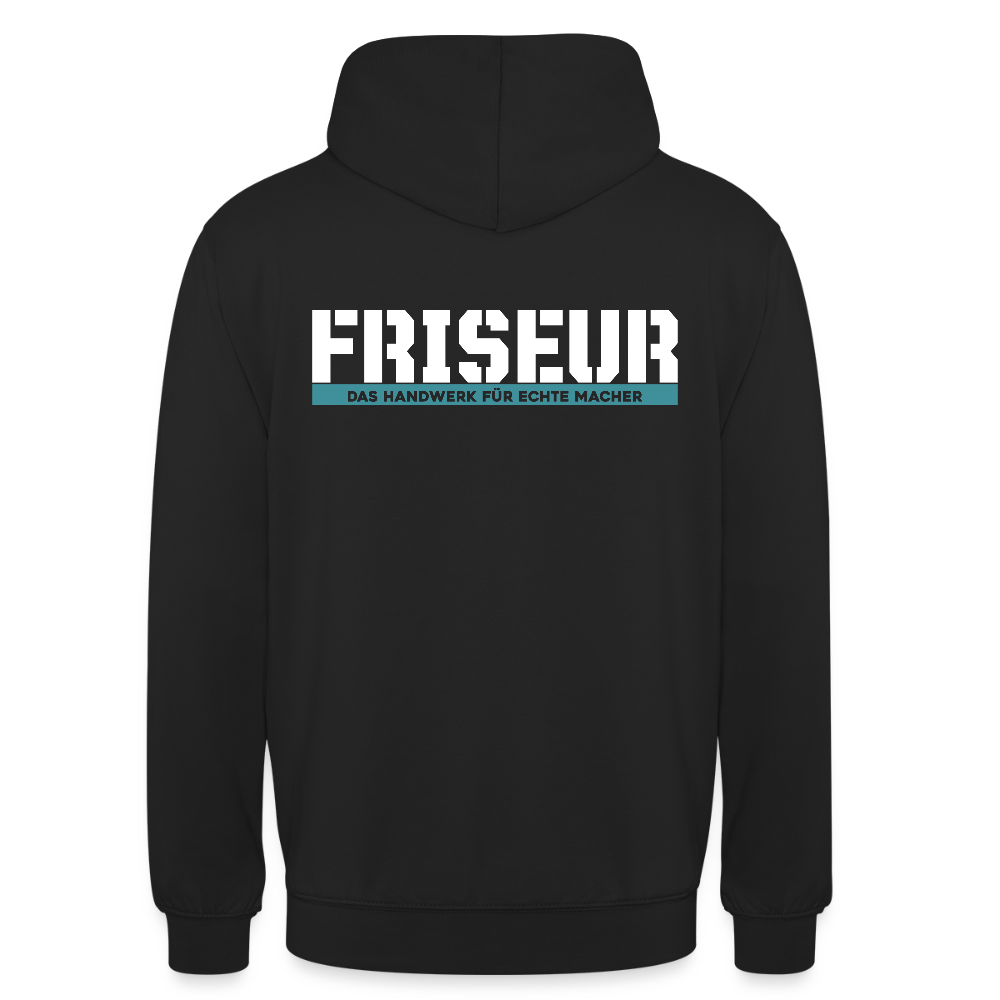 Unisex Hoodie HW-300 | MACHER "Friseur" Schwarz Unisex Hoodie {{ color }}