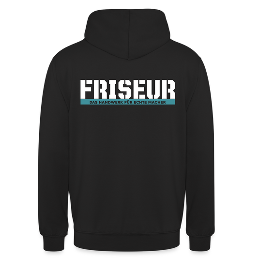 Unisex Hoodie HW-300 | MACHER "Friseur" Schwarz Unisex Hoodie {{ color }}