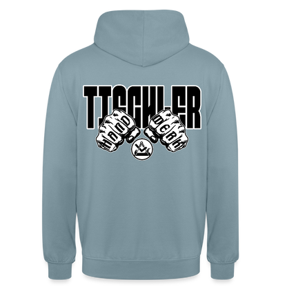 Unisex Hoodie "Tischler" (beidseitig bedruckt) Nebelblau Unisex Hoodie