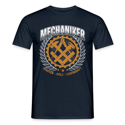 Unisex Mechaniker T-Shirt von Spreadconnect, traditionelles Design, bequemes Männer T-Shirt aus weichem Stoff, sichtbares Druckmuster