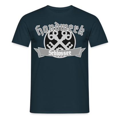 Unisex T-Shirt "Schlosser" Navy Männer T-Shirt