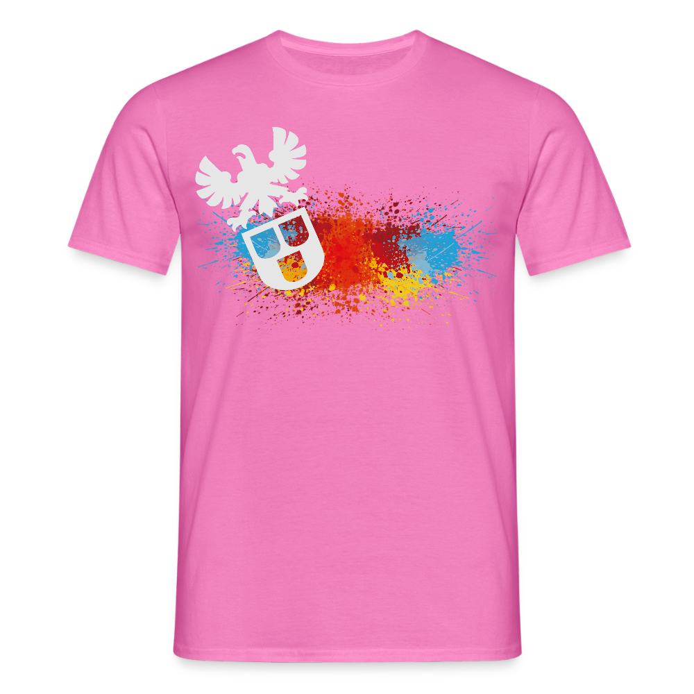 Unisex T-Shirt "Splash-Maler" Pink Männer T-Shirt
