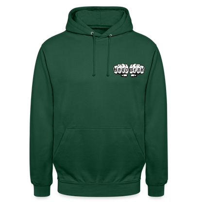 Unisex Hoodie "Drechsler" (beidseitig bedruckt) - Flaschengrün