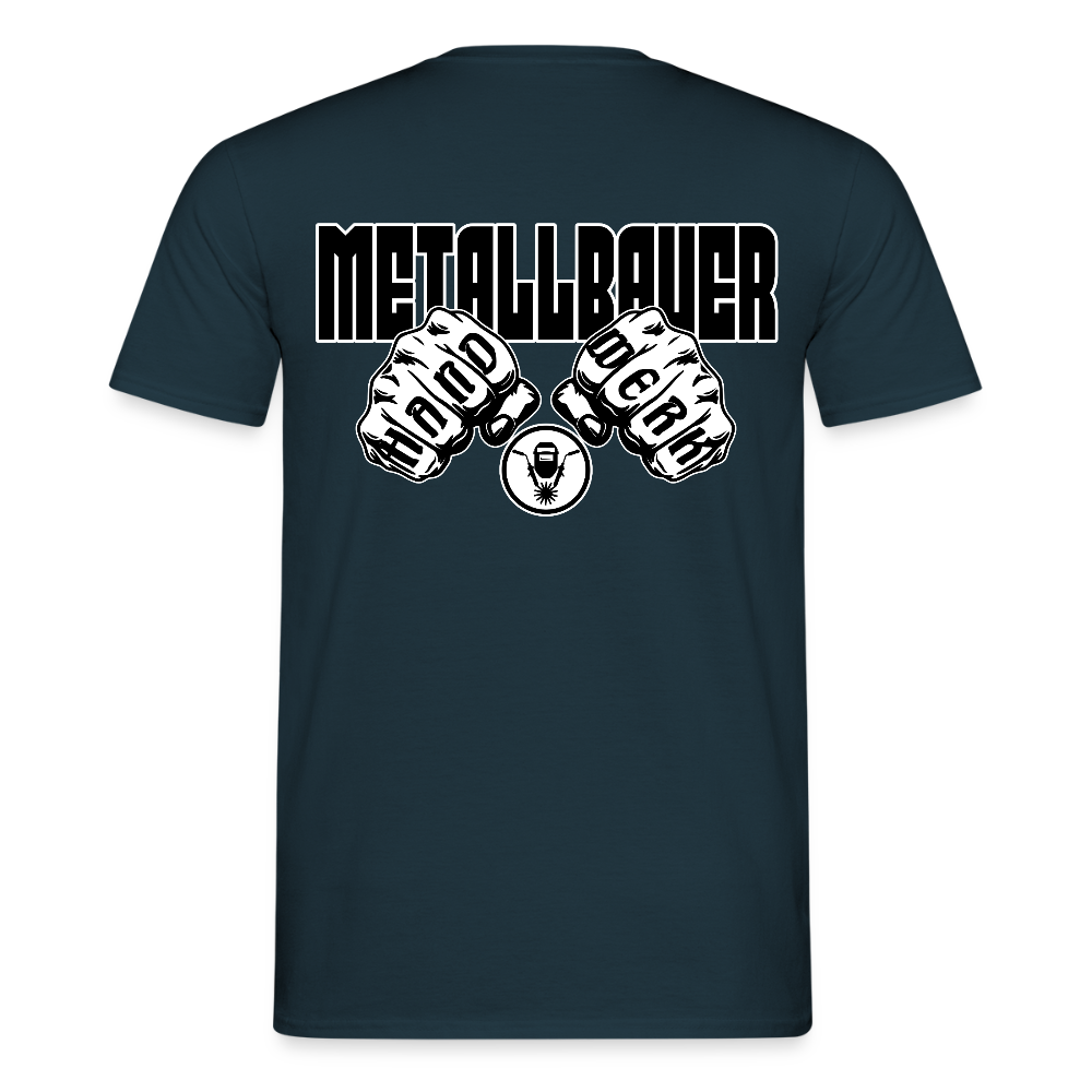 Unisex T-Shirt "Metallbauer" Navy Männer T-Shirt