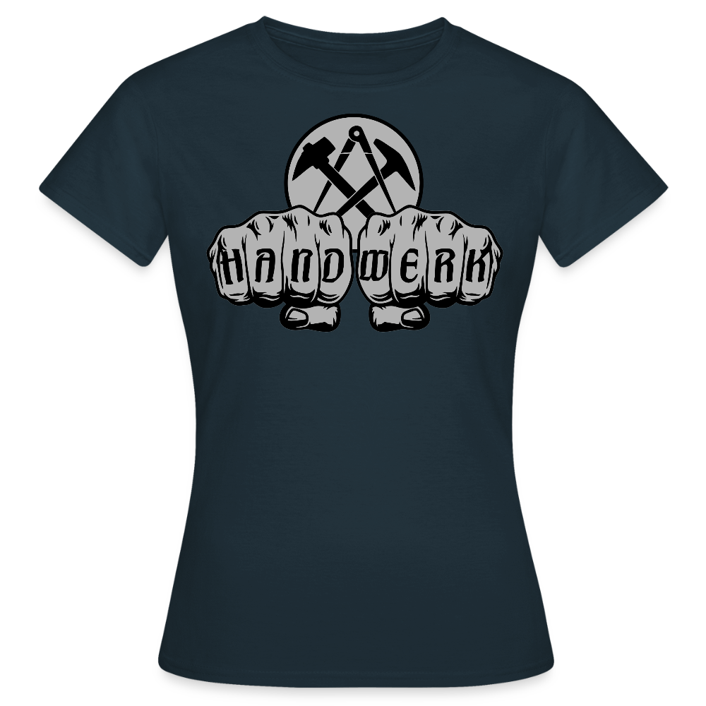 Frauen T-Shirt "Dachdecker" Navy Frauen T-Shirt