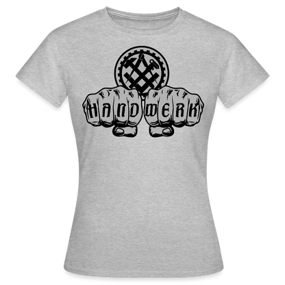 Frauen T-Shirt "Mechaniker" Grau meliert Frauen T-Shirt
