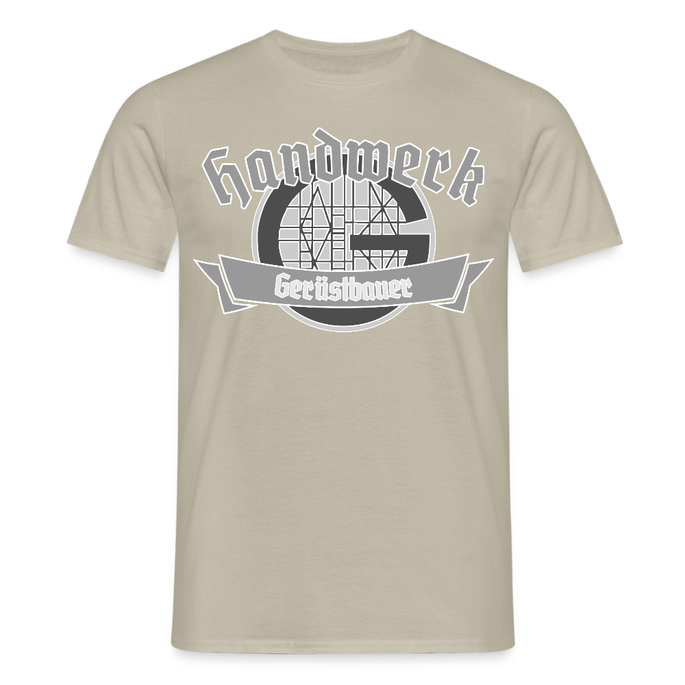 Unisex T-Shirt "Gerüstbauer" Sandbeige Männer T-Shirt